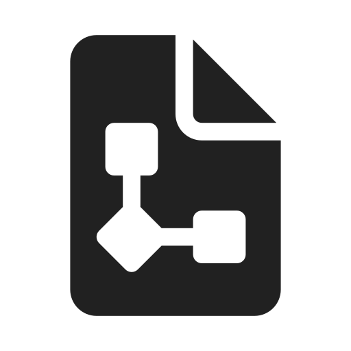 Ic, fluent, document, flowchart, filled icon