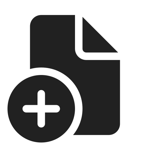 Ic, fluent, document, add, filled icon