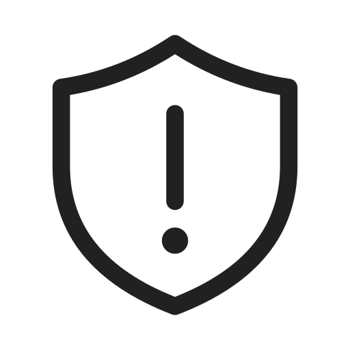 Ic, fluent, shield, error, regular icon