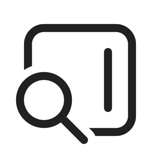 Ic, fluent, sidebar, search, ltr, regular icon