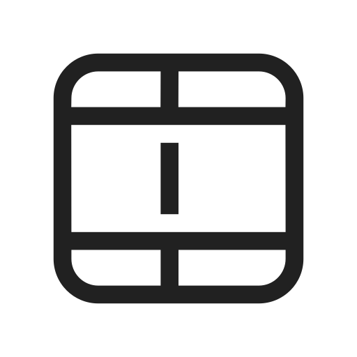 Ic, fluent, table, cells, split, regular icon