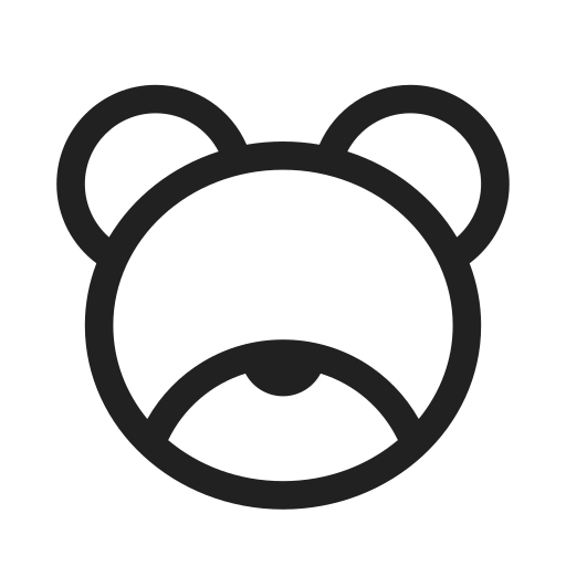 Ic, fluent, teddy, regular icon
