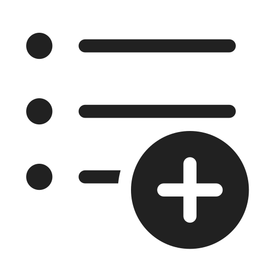 Ic, fluent, text, bullet, list, add, regular icon