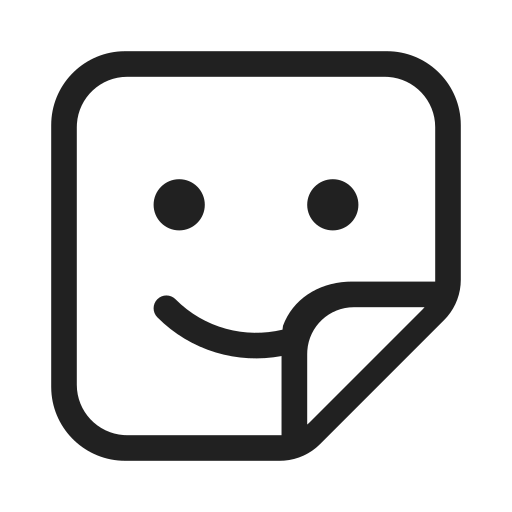 Ic, fluent, sticker, regular icon