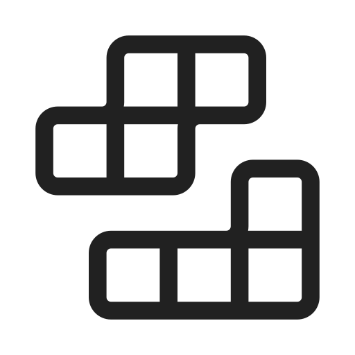 Ic, fluent, tetris, app, regular icon