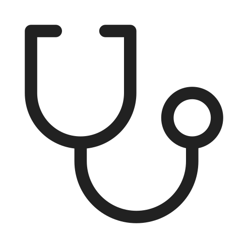 Ic, fluent, stethoscope, regular icon