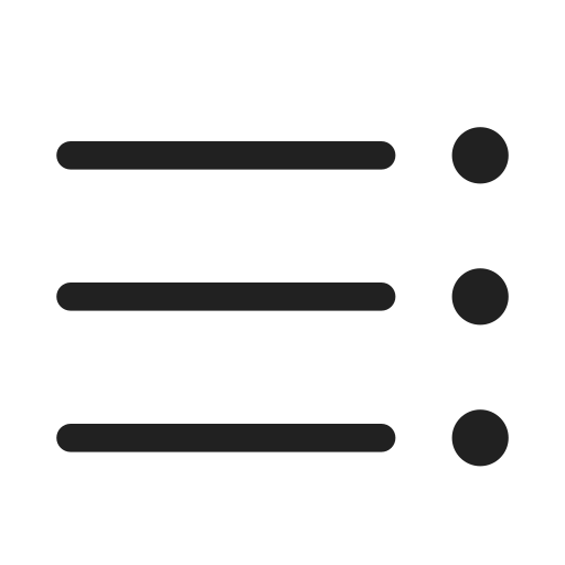 Ic, fluent, text, bullet, list, rtl, regular icon