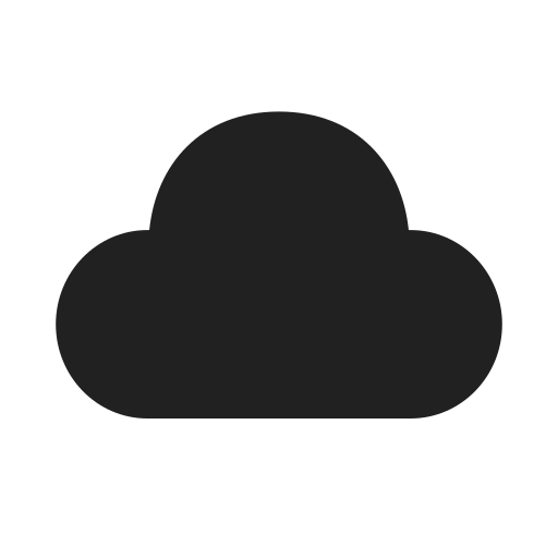 Ic, fluent, cloud, filled icon