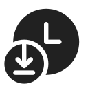 Ic,Fluent,Clock,Arrow,Download,Filled ok 