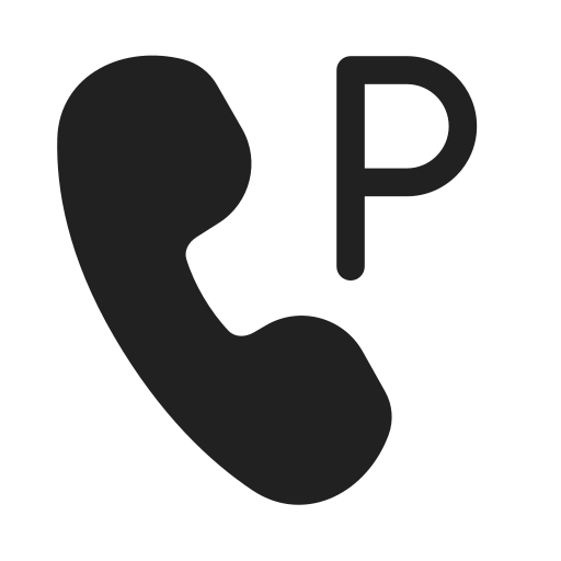Ic, fluent, call, park, filled icon