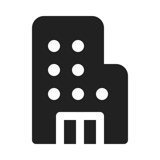 Ic, fluent, building, filled icon