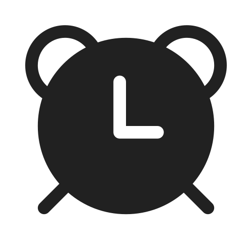 Ic, fluent, clock, alarm, filled icon