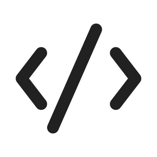 Ic, fluent, code, filled icon