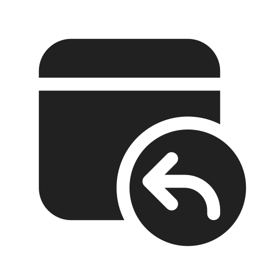Ic, fluent, calendar, reply, filled icon