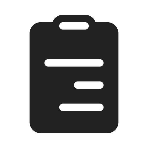 Ic, fluent, clipboard, text, rtl, filled icon