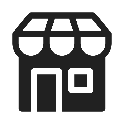 Ic, fluent, building, shop, filled icon