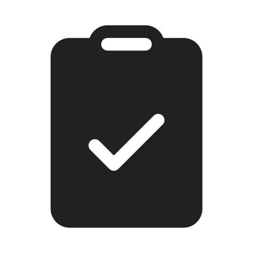 Ic, fluent, clipboard, task, filled icon