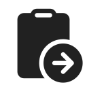 Ic,Fluent,Clipboard,Arrow,Right,Filled ok 