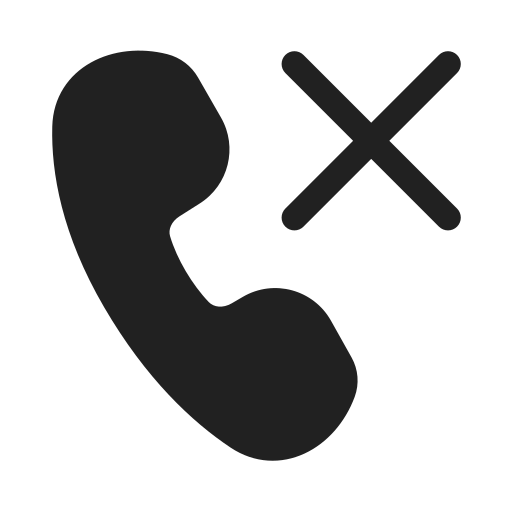 Ic, fluent, call, dismiss, filled icon