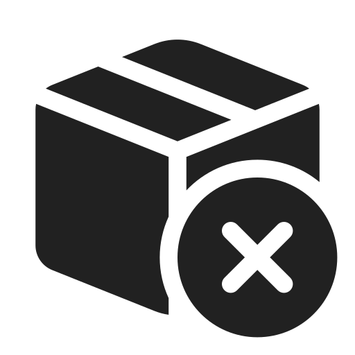 Ic, fluent, box, dismiss, filled icon