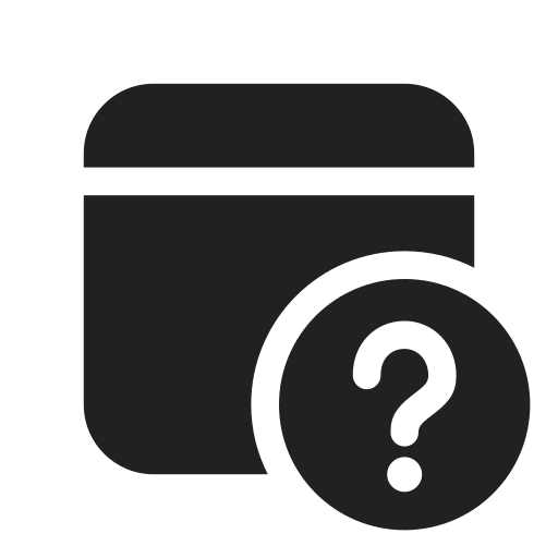 Ic, fluent, calendar, question, mark, filled icon