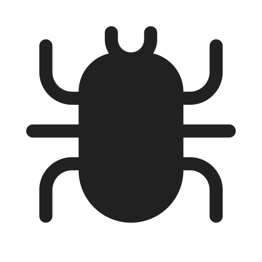 Ic, fluent, bug, filled icon