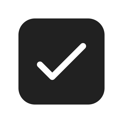 Ic, fluent, checkbox, checked, filled icon