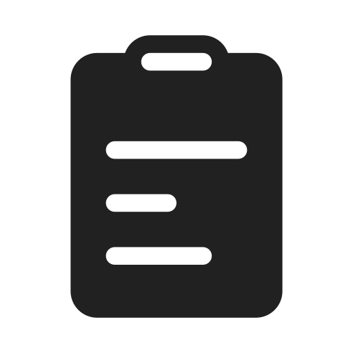 Ic, fluent, clipboard, text, ltr, filled icon