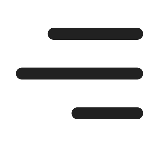 Ic, fluent, text, align, right, filled icon
