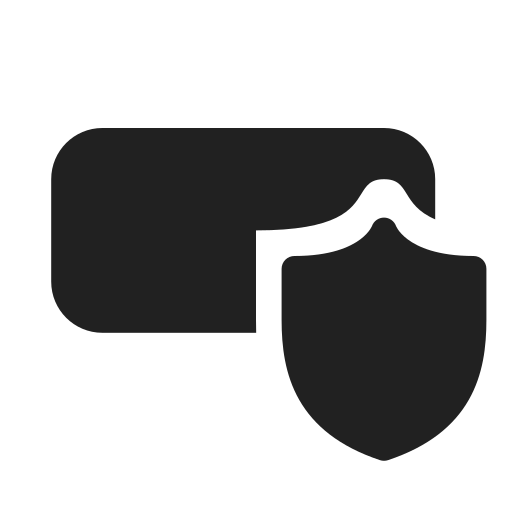 Ic, fluent, shield, badge, filled icon