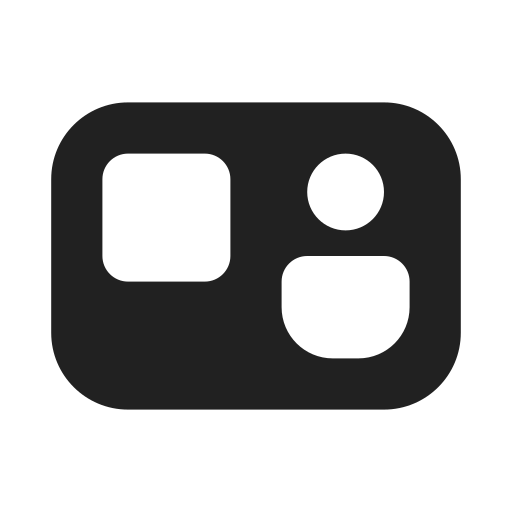 Ic, fluent, share, screen, person, overlay, inside icon