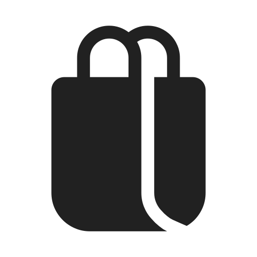 Ic, fluent, shopping, bag, filled icon