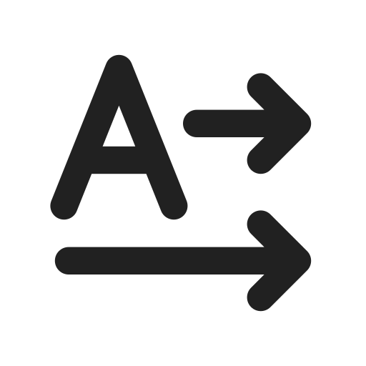 Ic, fluent, text, direction, horizontal, right, filled icon