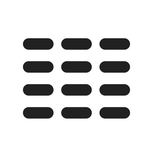 Ic, fluent, text, column, three, filled icon