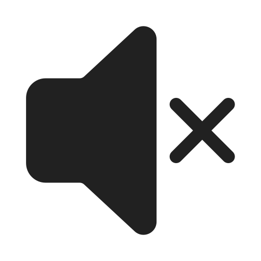 Ic, fluent, speaker, mute, filled icon