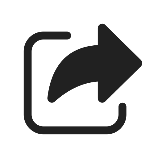 Ic, fluent, share, filled icon