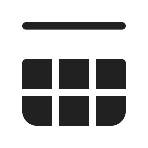 Ic, fluent, table, stack, above, filled icon