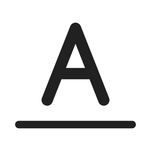 Ic, fluent, text, baseline, filled icon