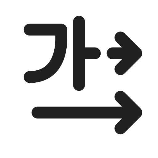 Ic, fluent, text, direction, horizontal, ltr, filled icon