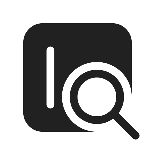 Ic, fluent, sidebar, search, rtl, filled icon