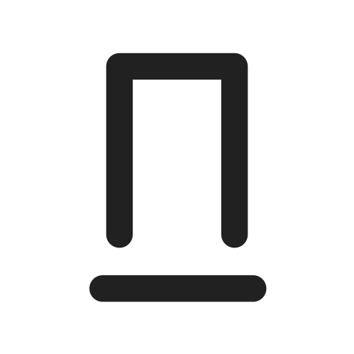 Ic, fluent, text, underline, filled icon