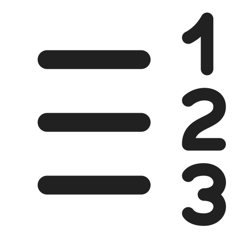 Ic, fluent, text, number, list, rtl, filled icon