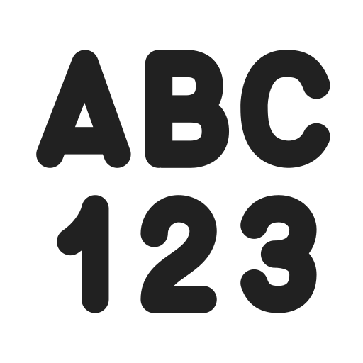 Ic, fluent, text, number, format, filled icon