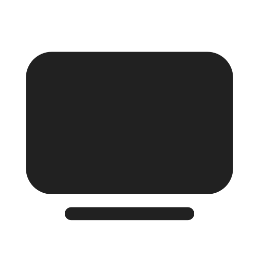 Ic, fluent, tv, filled icon