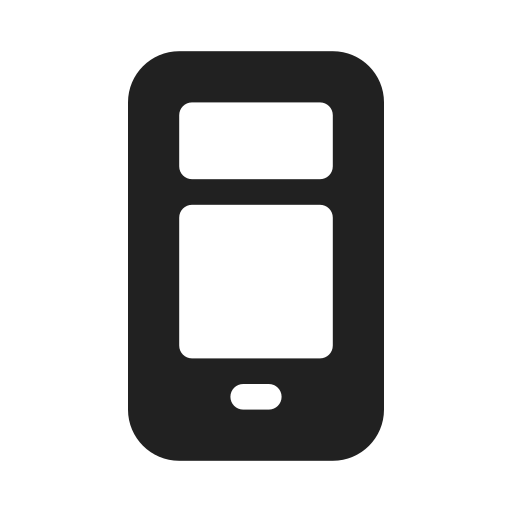 Ic, fluent, view, desktop, mobile, filled icon