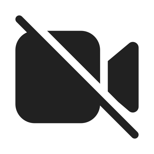 Ic, fluent, video, off, filled icon