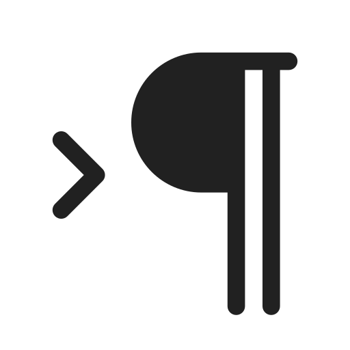 Ic, fluent, text, paragraph, direction, right, filled icon