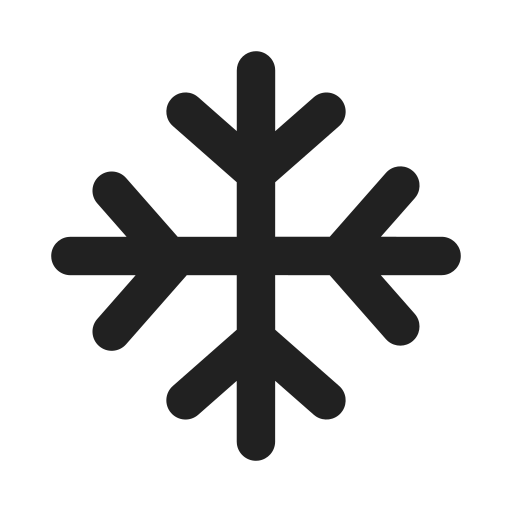 Ic, fluent, weather, snowflake, filled icon