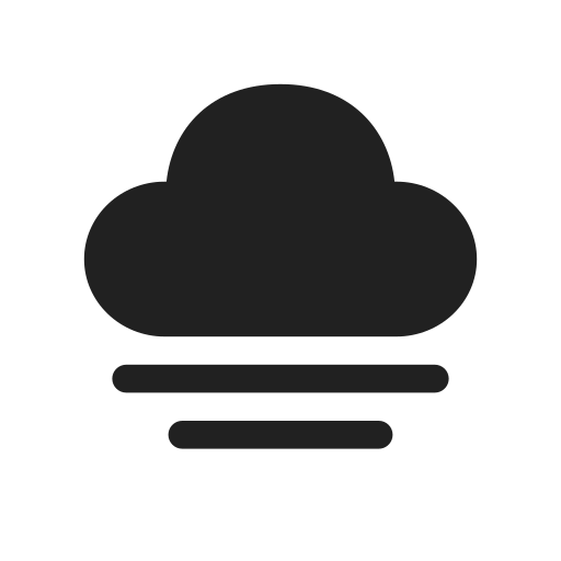 Ic, fluent, weather, fog, filled icon