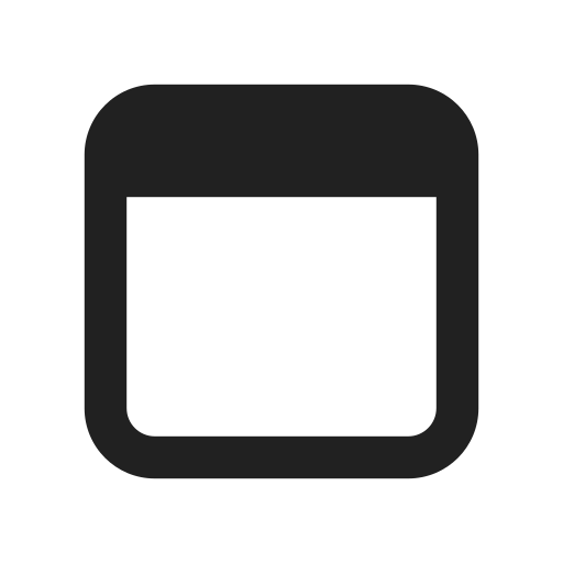 Ic, fluent, window, header, horizontal, filled icon